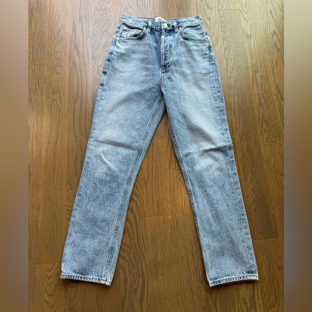 AGOLDE Riley Denim size 24 jeans blue western preppy